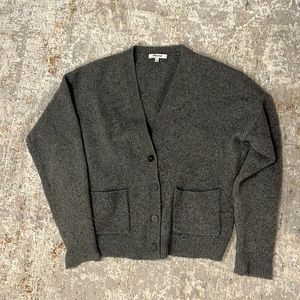 MADEWELL Short Kent Ex Boyfriend Cardigan dark grey M